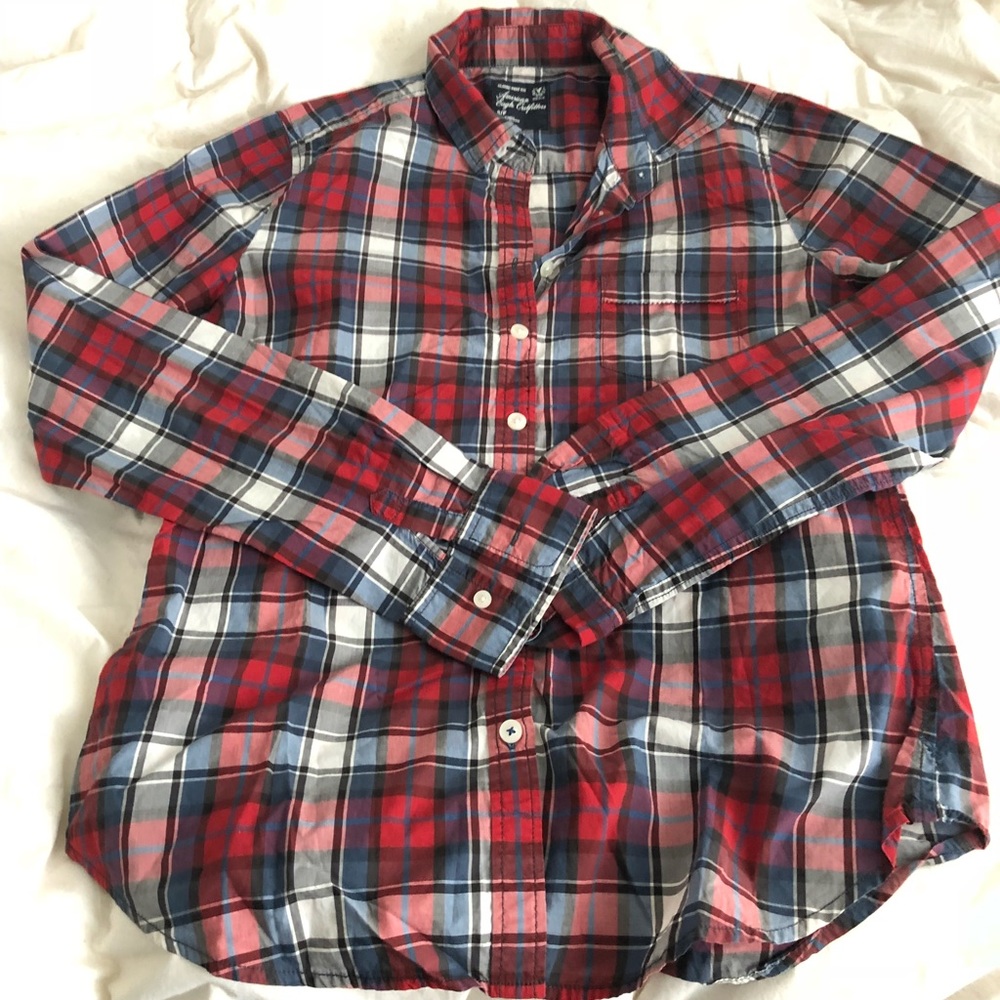 American Eagle Outfitters Plaid Top  (Sz S/P)